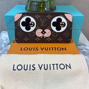 Louis Vuitton Valentine Dog Monogram Long Zippy Wallet - Limited Edition NWOT